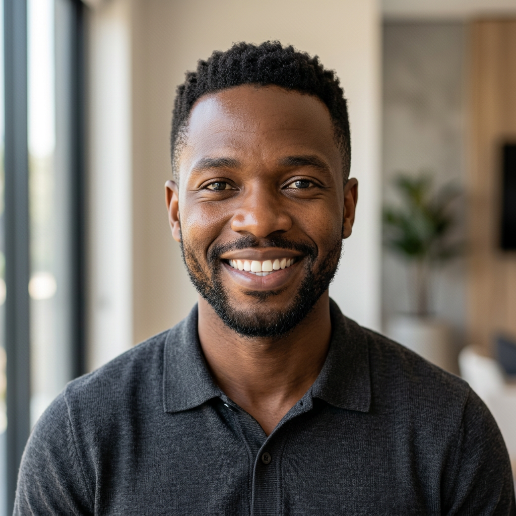 Happy Johannesburg homeowner