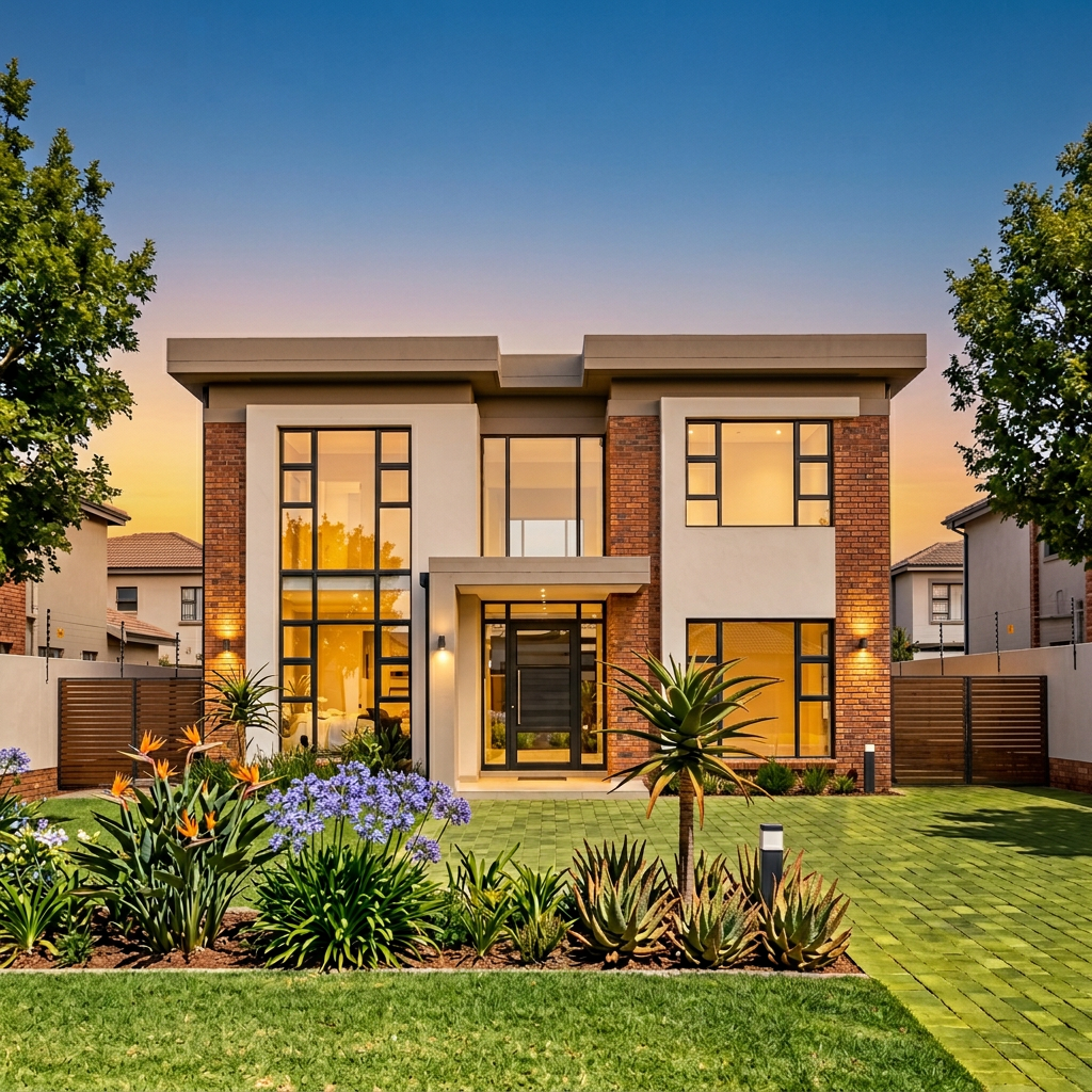 Beautifully painted home exterior